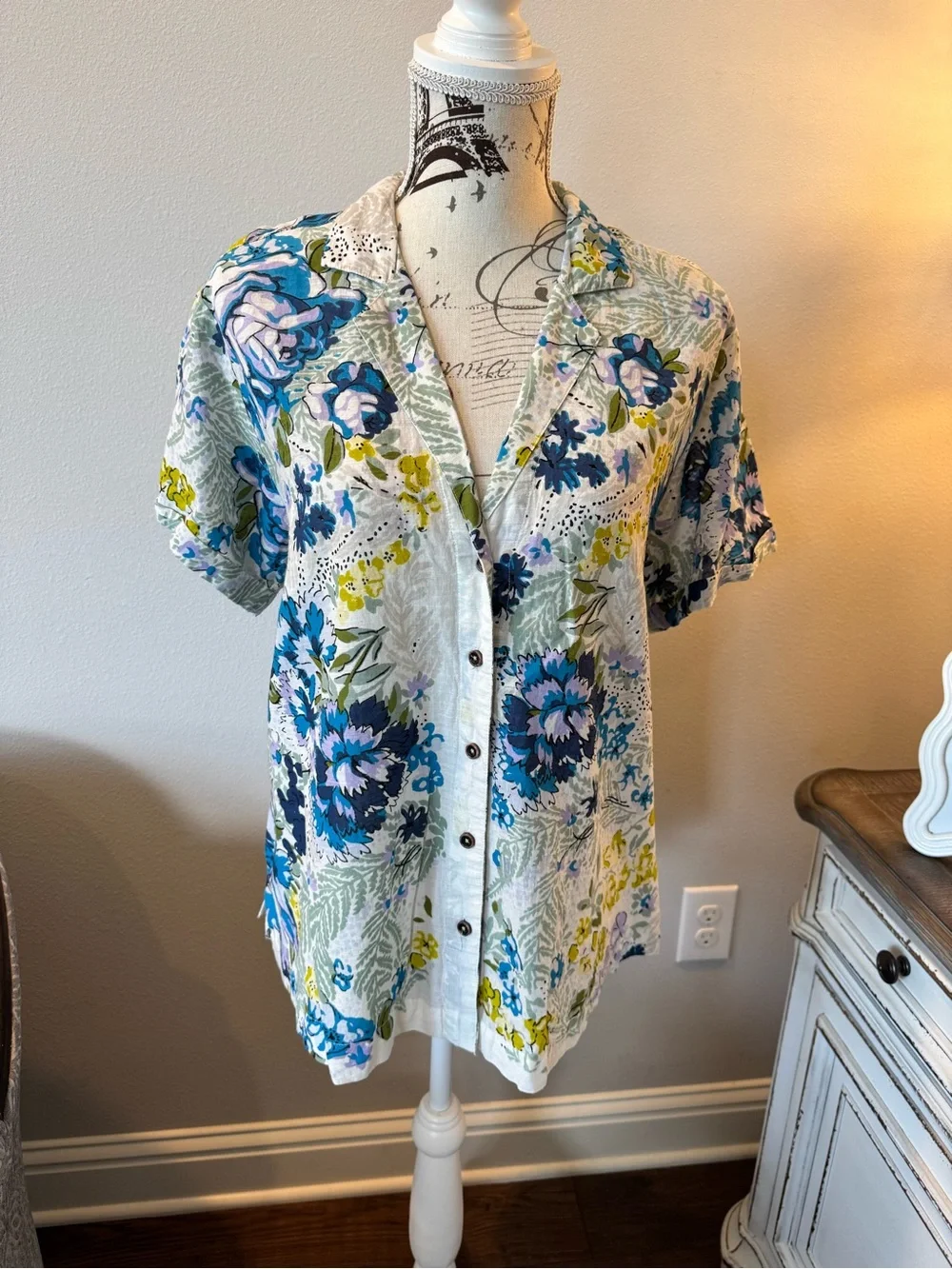 Anthropology Linen Top